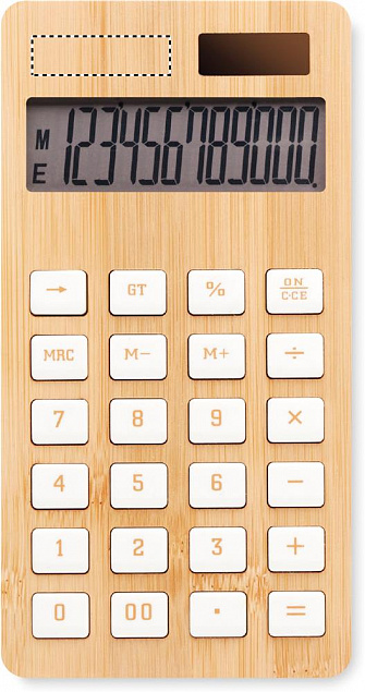 Калькулятор 12-разрядн бамбук с логотипом в Самаре заказать по выгодной цене в кибермаркете AvroraStore
