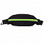 Спортивная поясная сумка Ease, черно-зеленая с логотипом в Самаре заказать по выгодной цене в кибермаркете AvroraStore