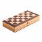 Деревянные шахматы, коричневые с логотипом в Самаре заказать по выгодной цене в кибермаркете AvroraStore