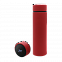 Термос Reactor софт-тач с датчиком температуры (красный) с логотипом в Самаре заказать по выгодной цене в кибермаркете AvroraStore