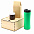 Подарочный набор Ирвин, зеленый (черный чай, мед с фундуком и какао) с логотипом в Самаре заказать по выгодной цене в кибермаркете AvroraStore