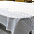 Биоразлагаемая скатерть, бело-серый с логотипом в Самаре заказать по выгодной цене в кибермаркете AvroraStore