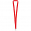 Лента для бейджа Pin, красная с логотипом в Самаре заказать по выгодной цене в кибермаркете AvroraStore