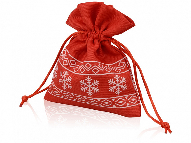 Мешочек подарочный новогодний с логотипом в Самаре заказать по выгодной цене в кибермаркете AvroraStore