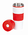 Термокружка ARABICA, красный, белый с логотипом в Самаре заказать по выгодной цене в кибермаркете AvroraStore