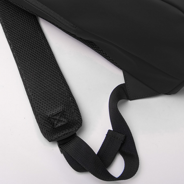 Рюкзак "Go", чёрный, 41 х 29 х15,5 см, 100%  полиуретан с логотипом в Самаре заказать по выгодной цене в кибермаркете AvroraStore