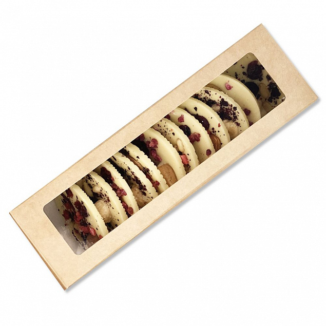 Шоколадные конфеты Mendiants, белый шоколад с логотипом в Самаре заказать по выгодной цене в кибермаркете AvroraStore