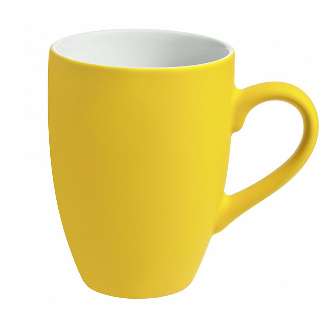 Набор кружек Good Morning c покрытием софт-тач, желтый с логотипом в Самаре заказать по выгодной цене в кибермаркете AvroraStore