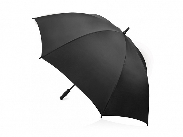 Зонт Yfke противоштормовой 30, черный с логотипом в Самаре заказать по выгодной цене в кибермаркете AvroraStore