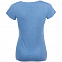 Футболка женская MIXED WOMEN голубой меланж с логотипом в Самаре заказать по выгодной цене в кибермаркете AvroraStore