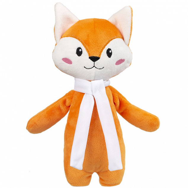 Мягкая игрушка Beastie Toys, лисенок с белым шарфом с логотипом в Самаре заказать по выгодной цене в кибермаркете AvroraStore