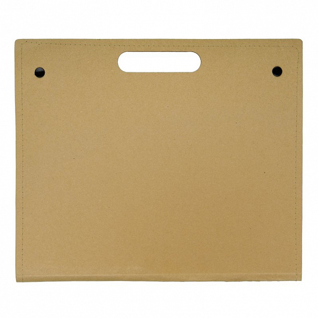 Папка формата A4 Environ, коричневая с логотипом в Самаре заказать по выгодной цене в кибермаркете AvroraStore