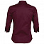 Рубашка женская с рукавом 3/4 EFFECT 140, бордовая с логотипом в Самаре заказать по выгодной цене в кибермаркете AvroraStore