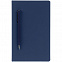 Ежедневник Magnet Shall с ручкой, синий с логотипом в Самаре заказать по выгодной цене в кибермаркете AvroraStore