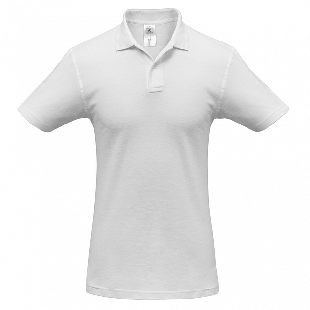 Рубашка поло ID.001 белая с логотипом в Самаре заказать по выгодной цене в кибермаркете AvroraStore
