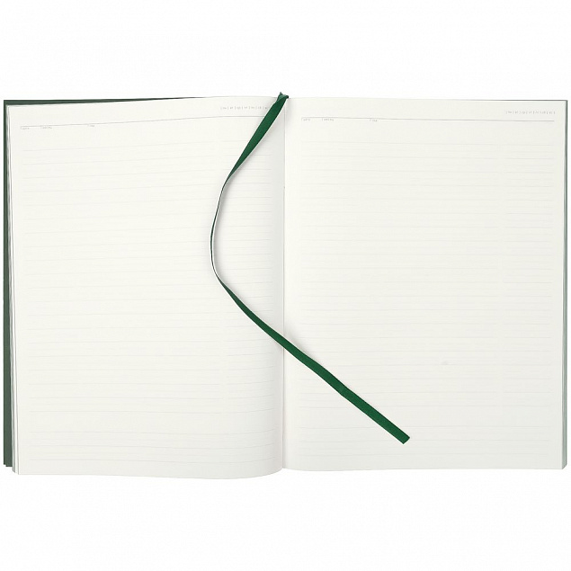 Ежедневник Flat Maxi, недатированный, зеленый с логотипом в Самаре заказать по выгодной цене в кибермаркете AvroraStore