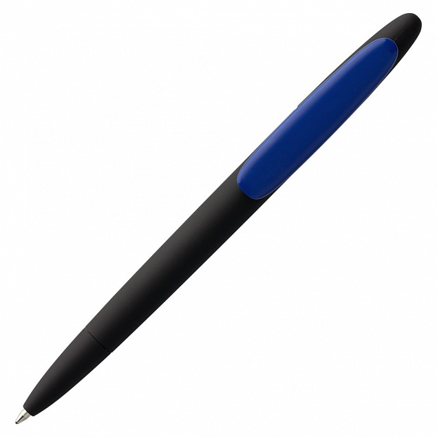 Ручка шариковая Prodir DS5 TRR-P Soft Touch, черная с логотипом в Самаре заказать по выгодной цене в кибермаркете AvroraStore