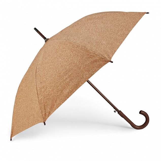 Ультралегкий 21-дюймовый зонт с чехлом,серый,коричневый с логотипом в Самаре заказать по выгодной цене в кибермаркете AvroraStore