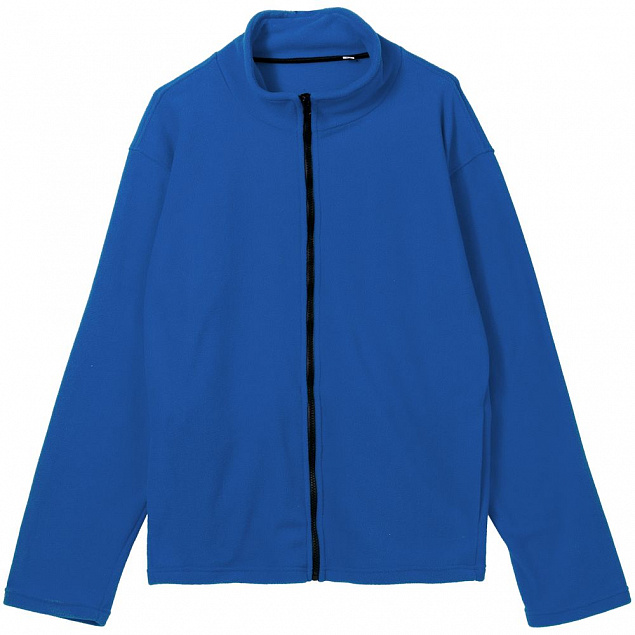 Куртка флисовая унисекс Manakin, ярко-синяя с логотипом в Самаре заказать по выгодной цене в кибермаркете AvroraStore