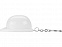 Брелок-открывалка Каска, белый с логотипом в Самаре заказать по выгодной цене в кибермаркете AvroraStore