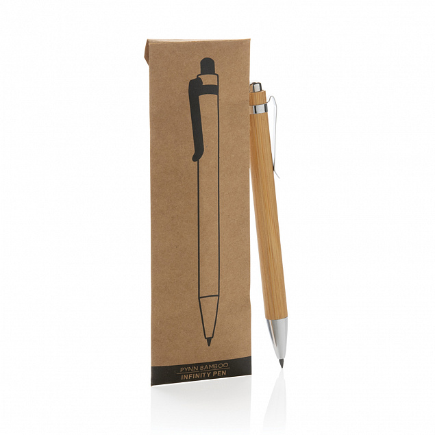 Бесконечный карандаш из бамбука Pynn с логотипом в Самаре заказать по выгодной цене в кибермаркете AvroraStore