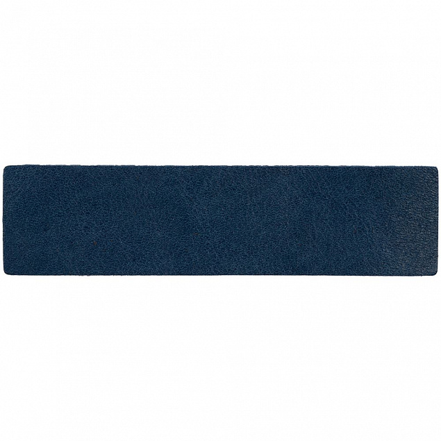 Лейбл кожаный Pasek, синий с логотипом в Самаре заказать по выгодной цене в кибермаркете AvroraStore