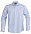 Рубашка мужская в полоску RENO, голубая с логотипом в Самаре заказать по выгодной цене в кибермаркете AvroraStore