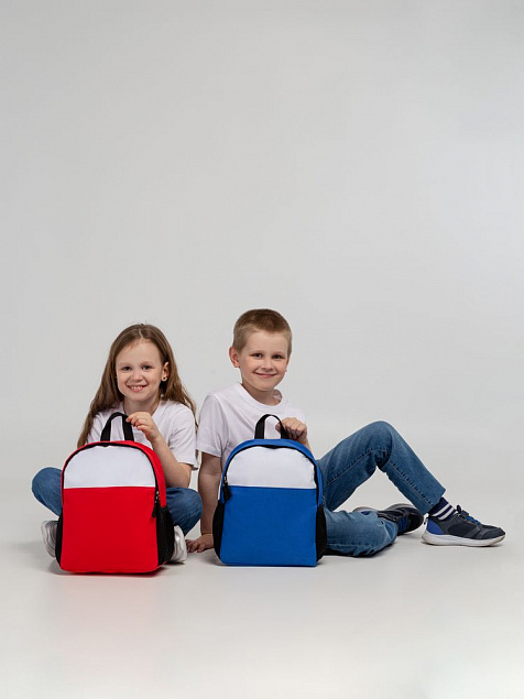 Детский рюкзак Comfit, белый с красным с логотипом в Самаре заказать по выгодной цене в кибермаркете AvroraStore
