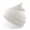Шапка вязаная  двойная "Wind", с отворотом_белый,100% акрил  с логотипом в Самаре заказать по выгодной цене в кибермаркете AvroraStore