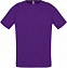 Футболка унисекс SPORTY 140 темно-фиолетовая с логотипом в Самаре заказать по выгодной цене в кибермаркете AvroraStore