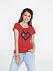 Футболка женская Pixel Heart, красная с логотипом в Самаре заказать по выгодной цене в кибермаркете AvroraStore