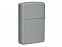 Зажигалка ZIPPO Classic с покрытием Flat Grey с логотипом в Самаре заказать по выгодной цене в кибермаркете AvroraStore