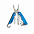 Мультитул с карабином, синий с логотипом в Самаре заказать по выгодной цене в кибермаркете AvroraStore