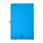 Бизнес-блокнот А5 FLIPPY, голубой, твердая обложка, в линейку с логотипом в Самаре заказать по выгодной цене в кибермаркете AvroraStore