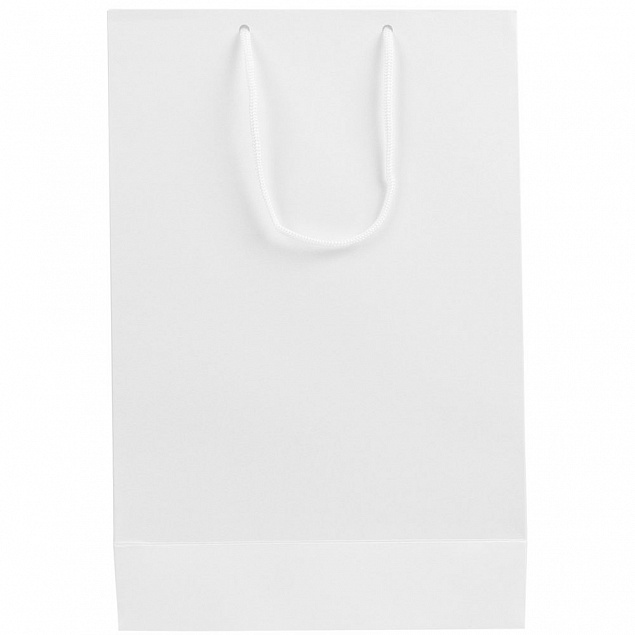 Пакет бумажный «Блеск», средний, белый с логотипом в Самаре заказать по выгодной цене в кибермаркете AvroraStore