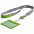Чехол для карточки с лентой и ретрактором Devon, серый с белым с логотипом в Самаре заказать по выгодной цене в кибермаркете AvroraStore