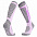 Термоноски женские высокие Monterno Sport, фиолетовые с серым с логотипом в Самаре заказать по выгодной цене в кибермаркете AvroraStore