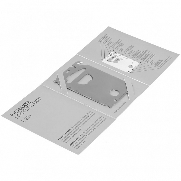 Мультиинструмент Pocket Card L 23+ с логотипом в Самаре заказать по выгодной цене в кибермаркете AvroraStore