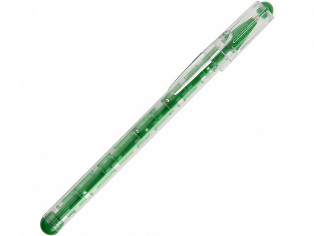 Ручка шариковая Лабиринт с головоломкой зеленая с логотипом в Самаре заказать по выгодной цене в кибермаркете AvroraStore