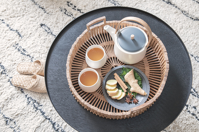 Набор керамический чайник Ukiyo с чашками с логотипом в Самаре заказать по выгодной цене в кибермаркете AvroraStore