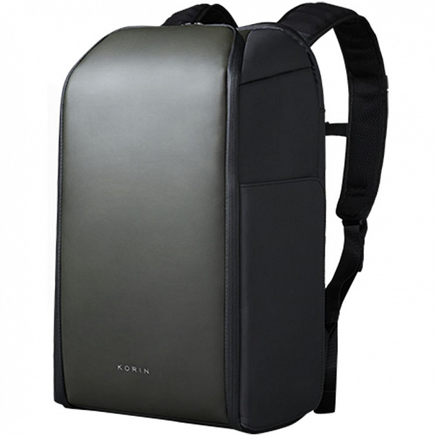 Рюкзак FlipPack, черный с зеленым с логотипом в Самаре заказать по выгодной цене в кибермаркете AvroraStore