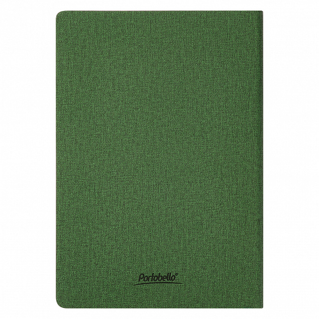 Ежедневник Portobello Trend, TWEED, недатированный, зеленый с логотипом в Самаре заказать по выгодной цене в кибермаркете AvroraStore