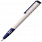 Ручка шариковая Senator Super Soft, белая с синим с логотипом в Самаре заказать по выгодной цене в кибермаркете AvroraStore