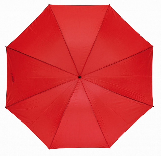 Зонт-трость RAINDROPS, красный с логотипом в Самаре заказать по выгодной цене в кибермаркете AvroraStore