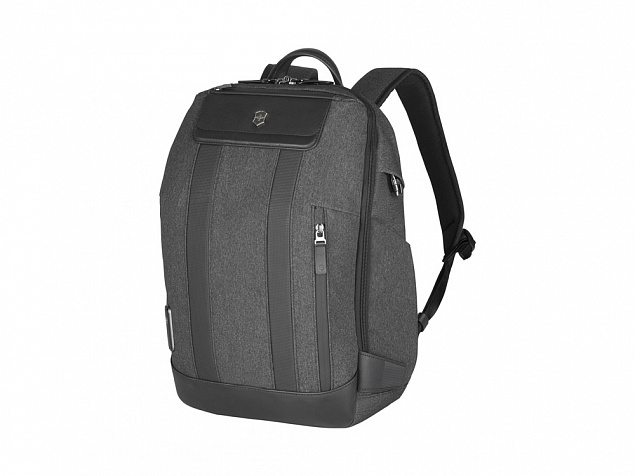 Рюкзак VICTORINOX Architecture Urban2 City Backpack 14'', серый, полиэстер / кожа, 30x19x42 см, 17 л с логотипом в Самаре заказать по выгодной цене в кибермаркете AvroraStore