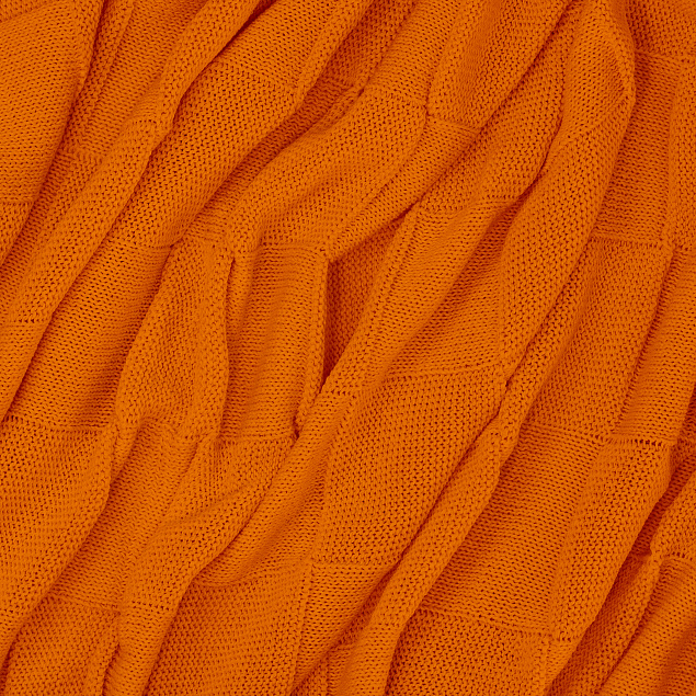 Плед Cella вязаный, оранжевый (без подарочной коробки) с логотипом в Самаре заказать по выгодной цене в кибермаркете AvroraStore