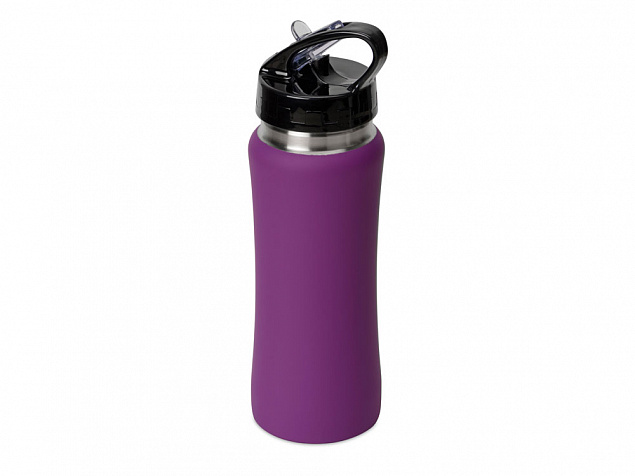 Бутылка спортивная Коста-Рика 600мл, фиолетовый с логотипом в Самаре заказать по выгодной цене в кибермаркете AvroraStore