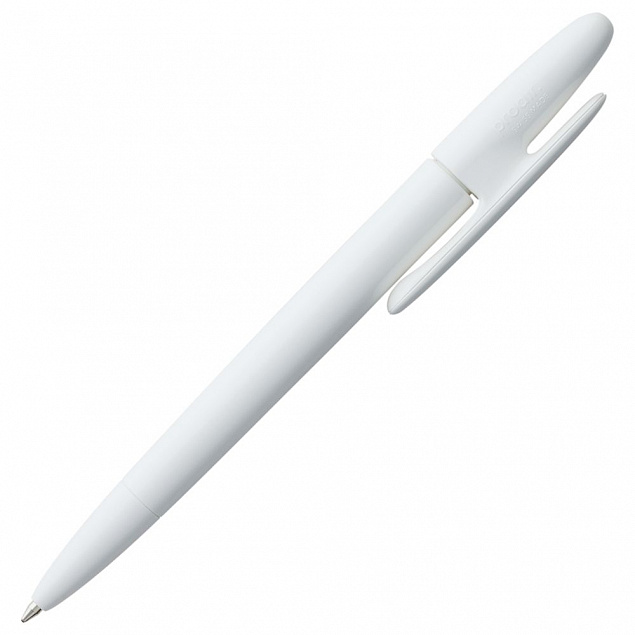 Ручка шариковая Prodir DS5 TPP, белая с логотипом в Самаре заказать по выгодной цене в кибермаркете AvroraStore