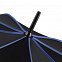 Зонт-трость Seam, синий с логотипом в Самаре заказать по выгодной цене в кибермаркете AvroraStore