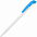 Ручка шариковая Favorite, белая с синим с логотипом в Самаре заказать по выгодной цене в кибермаркете AvroraStore